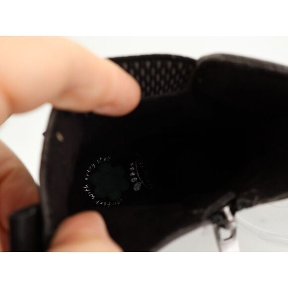 Spring Step Kaze Ankle Boots Womens 39 8.5 Gore-tex Grey Lug Sole Vegan Moto - Picture 9 of 12